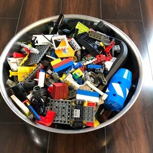 LEGO Assorted Bricks in Red, Blue, and Yellow